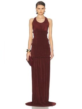 Atlein Black Scoop Neck Dress